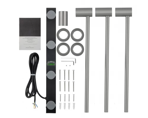 Полотенцесушитель электрический встраиваемый WONZON & WOGHAND HAMBURG, Брашированный никель (WW-AL313-BR)