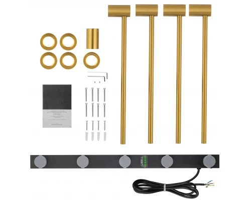 Полотенцесушитель электрический встраиваемый WONZON & WOGHAND HAMBURG, Золото (WW-AL314-G)