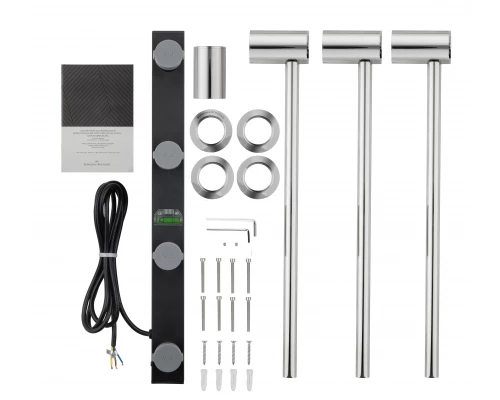 Полотенцесушитель электрический встраиваемый WONZON & WOGHAND HAMBURG, Хром (WW-AL313-CR)