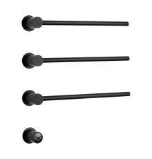 Полотенцесушитель электрический встраиваемый WONZON & WOGHAND HAMBURG, Черный матовый (WW-AL313-MB)