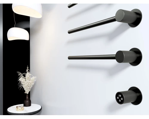 Полотенцесушитель электрический встраиваемый WONZON & WOGHAND HAMBURG, Черный матовый (WW-AL314-MB)