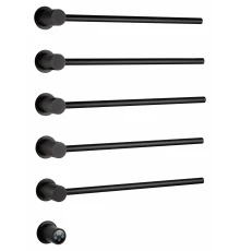 Полотенцесушитель электрический встраиваемый WONZON & WOGHAND HAMBURG, Черный матовый (WW-AL315-MB)