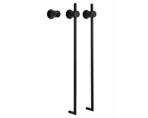 Полотенцесушитель электрический встраиваемый WONZON & WOGHAND LEIPZIG, Черный матовый (WW-AL3621-MB)