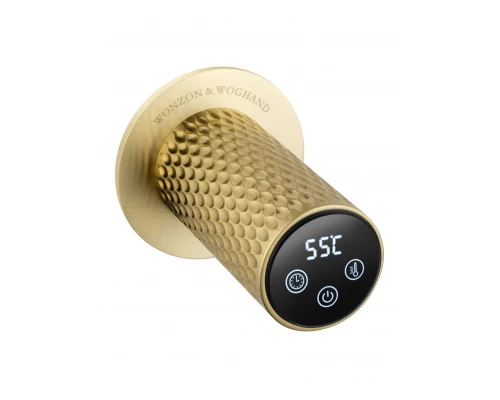 Полотенцесушитель электрический встраиваемый WONZON & WOGHAND MÜNCHEN, Брашированное золото (WW-A355-BG)