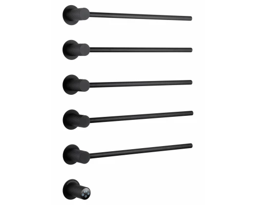 Полотенцесушитель электрический встраиваемый WONZON & WOGHAND MÜNCHEN, Черный матовый (WW-A355-MB)