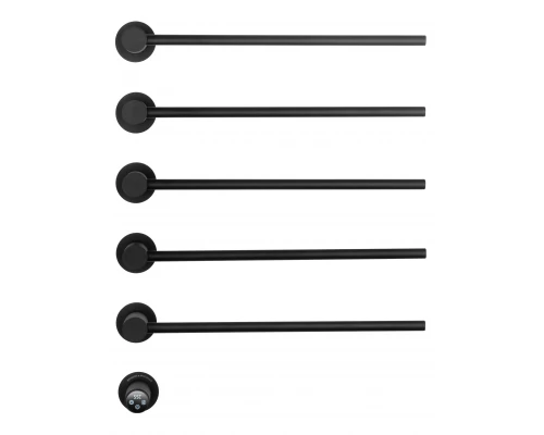 Полотенцесушитель электрический встраиваемый WONZON & WOGHAND MÜNCHEN, Черный матовый (WW-A355-MB)