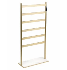 Полотенцесушитель электрический напольный WONZON & WOGHAND ESSEN, Брашированное золото (WW-A406-BG)
