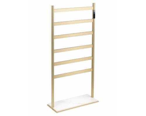 Полотенцесушитель электрический напольный WONZON & WOGHAND ESSEN, Брашированное золото (WW-A406-BG)