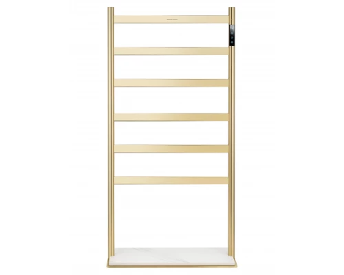 Полотенцесушитель электрический напольный WONZON & WOGHAND ESSEN, Брашированное золото (WW-A406-BG)