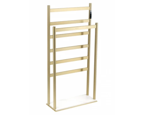 Полотенцесушитель электрический напольный WONZON & WOGHAND ESSEN, Брашированное золото (WW-A407-BG)