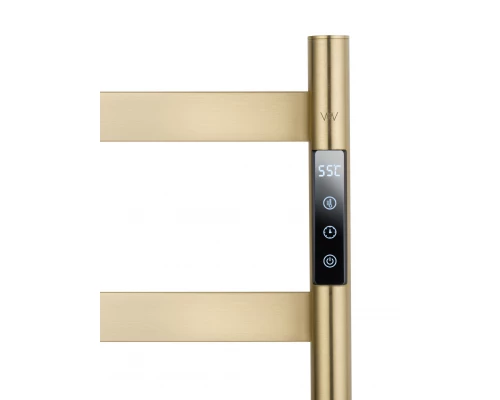 Полотенцесушитель электрический напольный WONZON & WOGHAND ESSEN, Брашированное золото (WW-A407-BG)