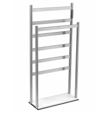 Полотенцесушитель электрический напольный WONZON & WOGHAND ESSEN, Брашированный никель (WW-A407-BR)