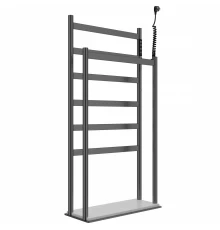 Полотенцесушитель электрический напольный WONZON & WOGHAND ESSEN, Темный графит (WW-A407-GM)