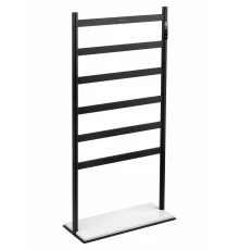 Полотенцесушитель электрический напольный WONZON & WOGHAND ESSEN, Черный матовый (WW-A406-MB)