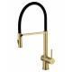 Смеситель для кухни с гибким изливом WONZON & WOGHAND, Брашированное золото (WW-88438003-BG)