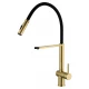 Смеситель для кухни с гибким изливом WONZON & WOGHAND, Брашированное золото (WW-88438003-BG)