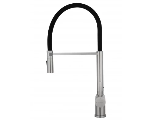 Смеситель для кухни с гибким изливом WONZON & WOGHAND, Брашированный никель (WW-88438003-BN)