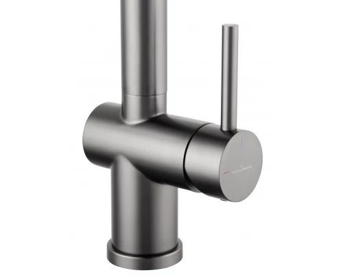 Смеситель для кухни с гибким изливом WONZON & WOGHAND, Темный графит (WW-88438003-BGM)