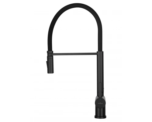 Смеситель для кухни с гибким изливом WONZON & WOGHAND, Черный матовый (WW-88438003-MB)
