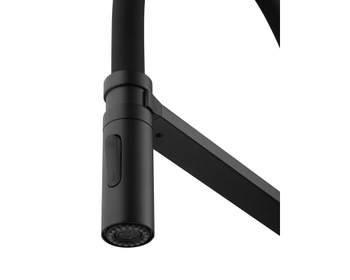 Смеситель для кухни с гибким изливом WONZON & WOGHAND, Черный матовый (WW-88438003-MB)