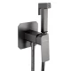 Смеситель с гигиеническим душем встраиваемый WONZON & WOGHAND DIAMOND, Темный графит (WW-88829011-BGM)