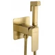 Смеситель с гигиеническим душем встраиваемый WONZON & WOGHAND EDGE, Брашированное золото (WW-88829003-BG)