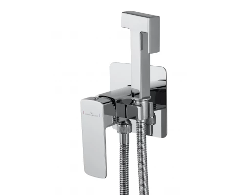 Смеситель с гигиеническим душем встраиваемый WONZON & WOGHAND EDGE, Хром (WW-88829003-CR)