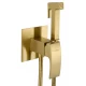 Смеситель с гигиеническим душем встраиваемый WONZON & WOGHAND FIT, Брашированное золото (WW-88829009-BG)