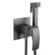 Смеситель с гигиеническим душем встраиваемый WONZON & WOGHAND FIT, Темный графит (WW-88829009-BGM)