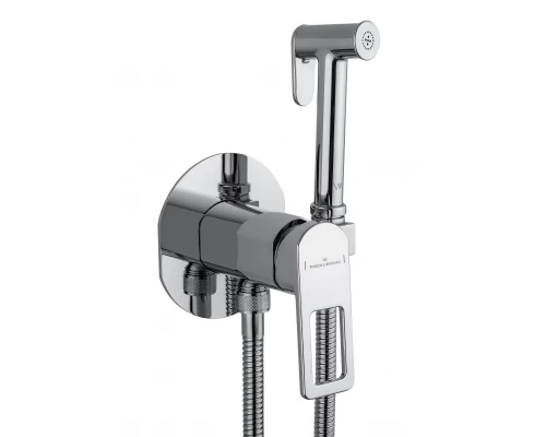 Смеситель с гигиеническим душем встраиваемый WONZON & WOGHAND FRAME, Хром (WW-88829010-CR)