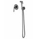 Смеситель с гигиеническим душем встраиваемый WONZON & WOGHAND STEAM, Темный графит (WW-88849008-BGM)