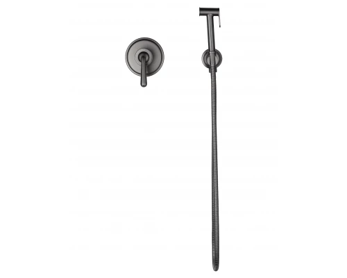 Смеситель с гигиеническим душем встраиваемый WONZON & WOGHAND STEAM, Темный графит (WW-88849008-BGM)