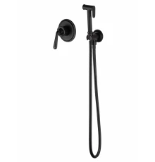 Смеситель с гигиеническим душем встраиваемый WONZON & WOGHAND STEAM, Черный матовый (WW- 88849008-MB)