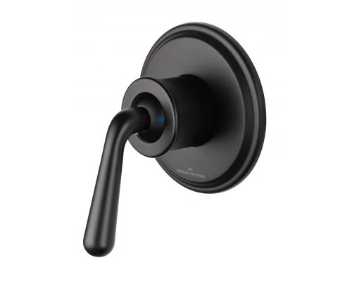 Смеситель с гигиеническим душем встраиваемый WONZON & WOGHAND STEAM, Черный матовый (WW- 88849008-MB)