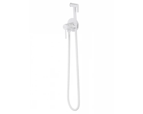 Смеситель с гигиеническим душем встраиваемый WONZON & WOGHAND STICK, Белый матовый (WW-88829902-MW)