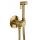Смеситель с гигиеническим душем встраиваемый WONZON & WOGHAND STICK, Брашированное золото (WW- 88829902-BG)