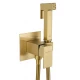 Смеситель с гигиеническим душем встраиваемый WONZON & WOGHAND, Брашированное золото (WW-88829903-BG)