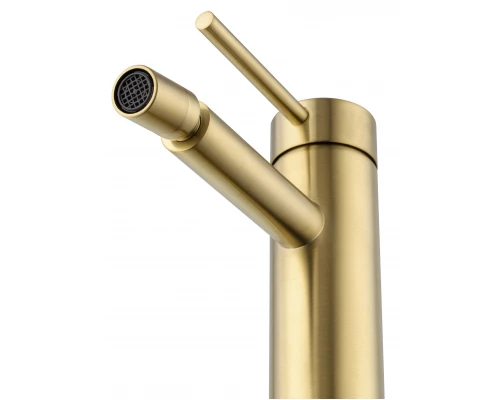 Смеситель для биде WONZON & WOGHAND STICK, Брашированное золото (WW-88339017-BG)