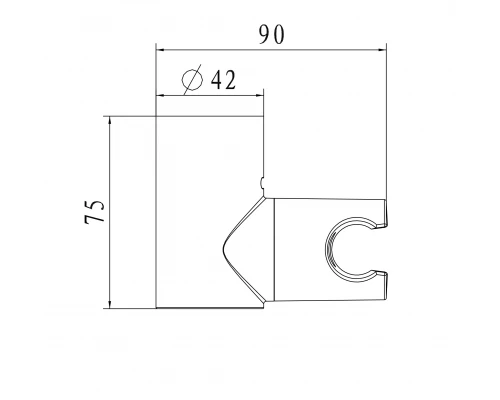 Настенный держатель WONZON & WOGHAND, Хром (WW-994224-CR)