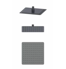 Верхний душ WONZON & WOGHAND, Темный графит (WW-88DP06-BGM)