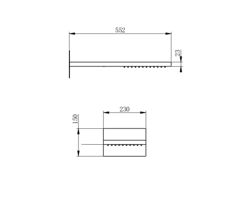 Верхний душ WONZON & WOGHAND, Хром (WW-HS101-CR)