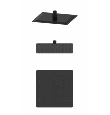 Верхний душ WONZON & WOGHAND, Черный матовый (WW-88DP06-MB)