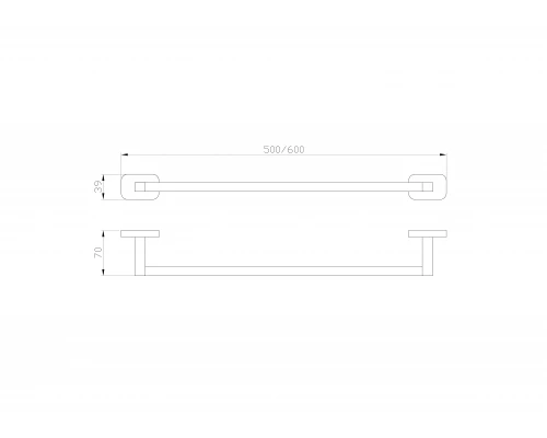 Вешалка для полотенец WONZON & WOGHAND GRAFFITY, Брашированный никель (WW-9312-BN)