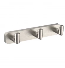 Вешалка с 3 крючками для ванной WONZON & WOGHAND GRAFFITY, Брашированный никель (WW-9335-BN)