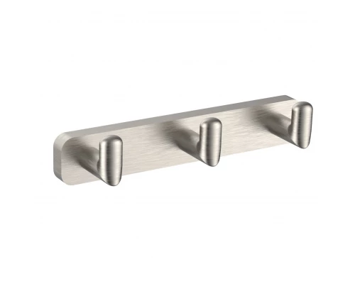 Вешалка с 3 крючками для ванной WONZON & WOGHAND GRAFFITY, Брашированный никель (WW-9335-BN)