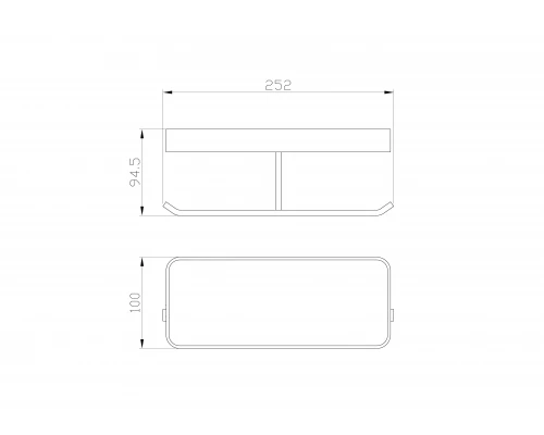 Двойной держатель для туалетной бумаги с полкой WONZON & WOGHAND LOTTE, Темный графит (WW-8356A-BGM)