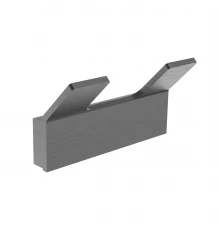 Двойной крючок для ванной WONZON & WOGHAND LOTTE, Темный графит (WW-8325-BGM)