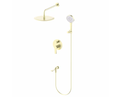 Душевая система встраиваемая WONZON & WOGHAND BRILLIANT, Брашированное золото (WW-88939079-BG)