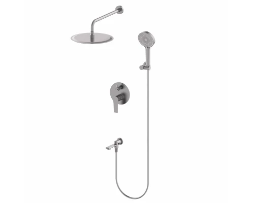 Душевая система встраиваемая WONZON & WOGHAND BRILLIANT, Темный графит (WW-88939079-BGM)