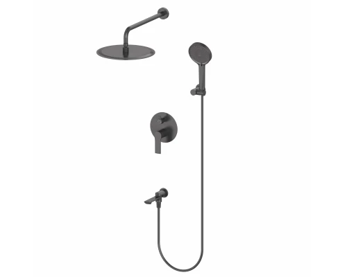 Душевая система встраиваемая WONZON & WOGHAND BRILLIANT, Черный матовый (WW-88939079-MB)